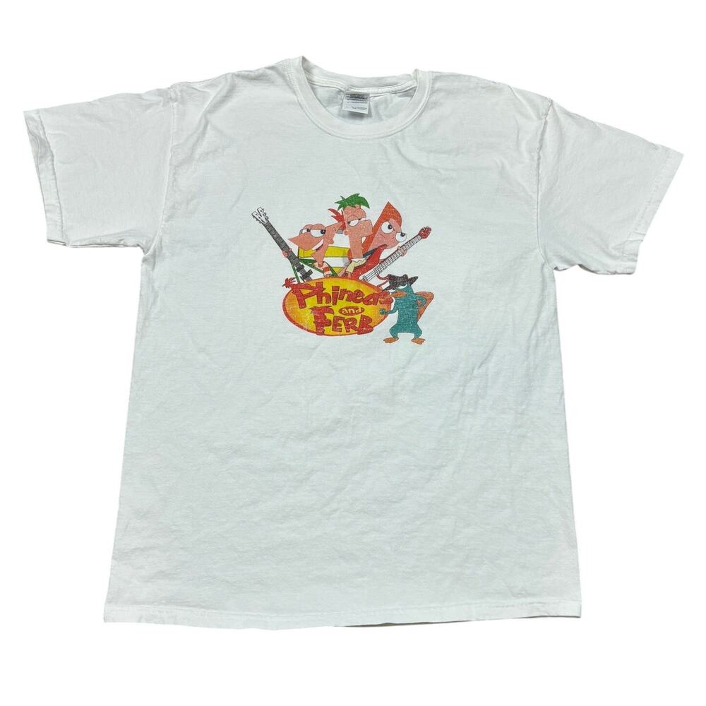 Rare Phineas and Ferb T Shirt Women's Large